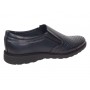 Pantofi barbati casual perforati din piele naturala Bleumarin - GKR506BLUE